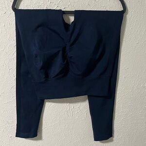 Elegant Navy Women's Butt Cinch leggings